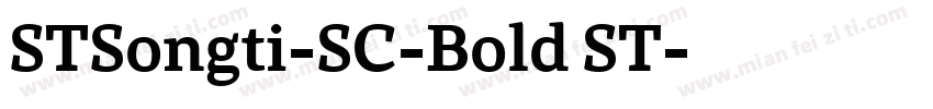 STSongti-SC-Bold ST字体转换